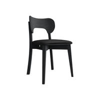 WOHNZIMMER STUHL KT64, Holzfarbe: Schwarz - Schwarz, Holz/Textil (48/80/51cm) - MIRJAN24
