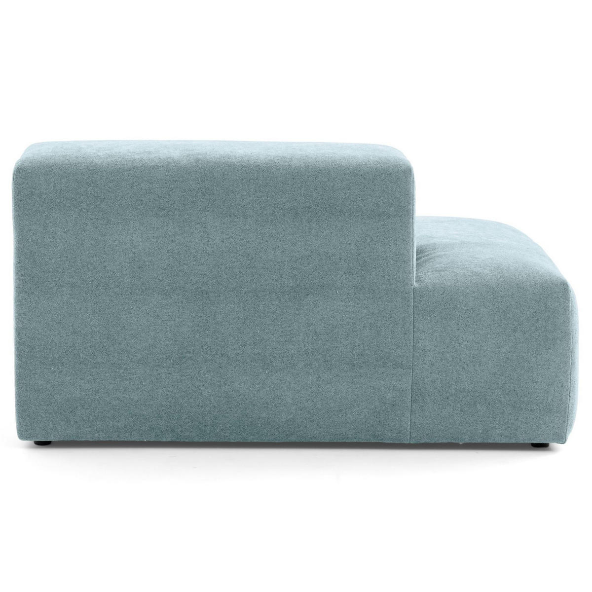 3-SITZER modulares Sofa HEAVEN SET 1 Links, Breite 255 cm Webstoff Blaugrau - Blaugrau/Schwarz, Holz/Kunststoff (255/71/102cm) - Muffo
