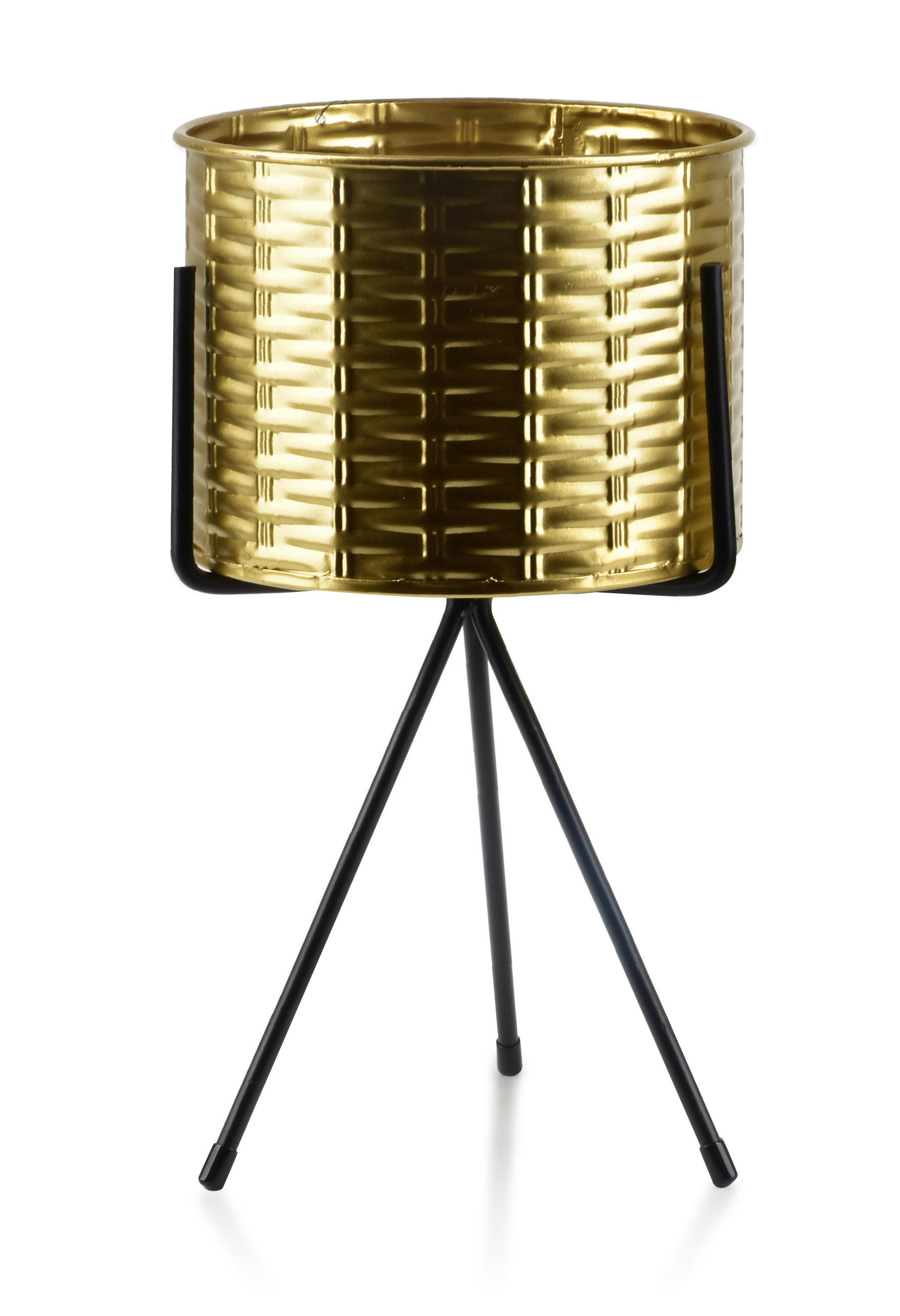 BLUMENTOPF Swen Gold 20 cm Metall - Goldfarben, Metall (30/20cm) - Mondex