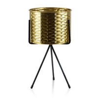 BLUMENTOPF Swen Gold 20 cm Metall - Goldfarben, Metall (30/20cm) - Mondex