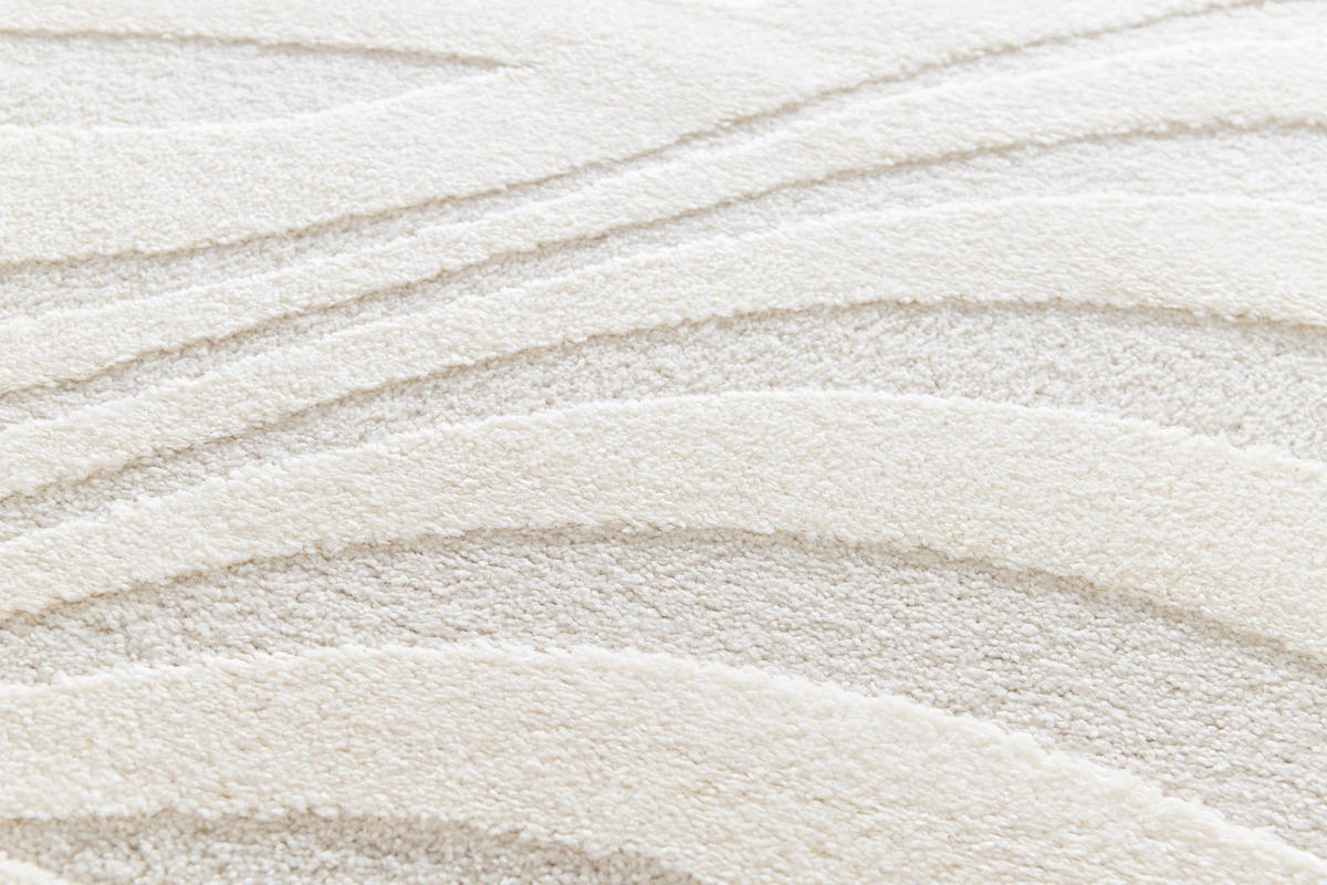 TEPPICH mit sehr weichem Reliefeffekt weiss - Weiß, Textil (160/230cm) - AFK Living