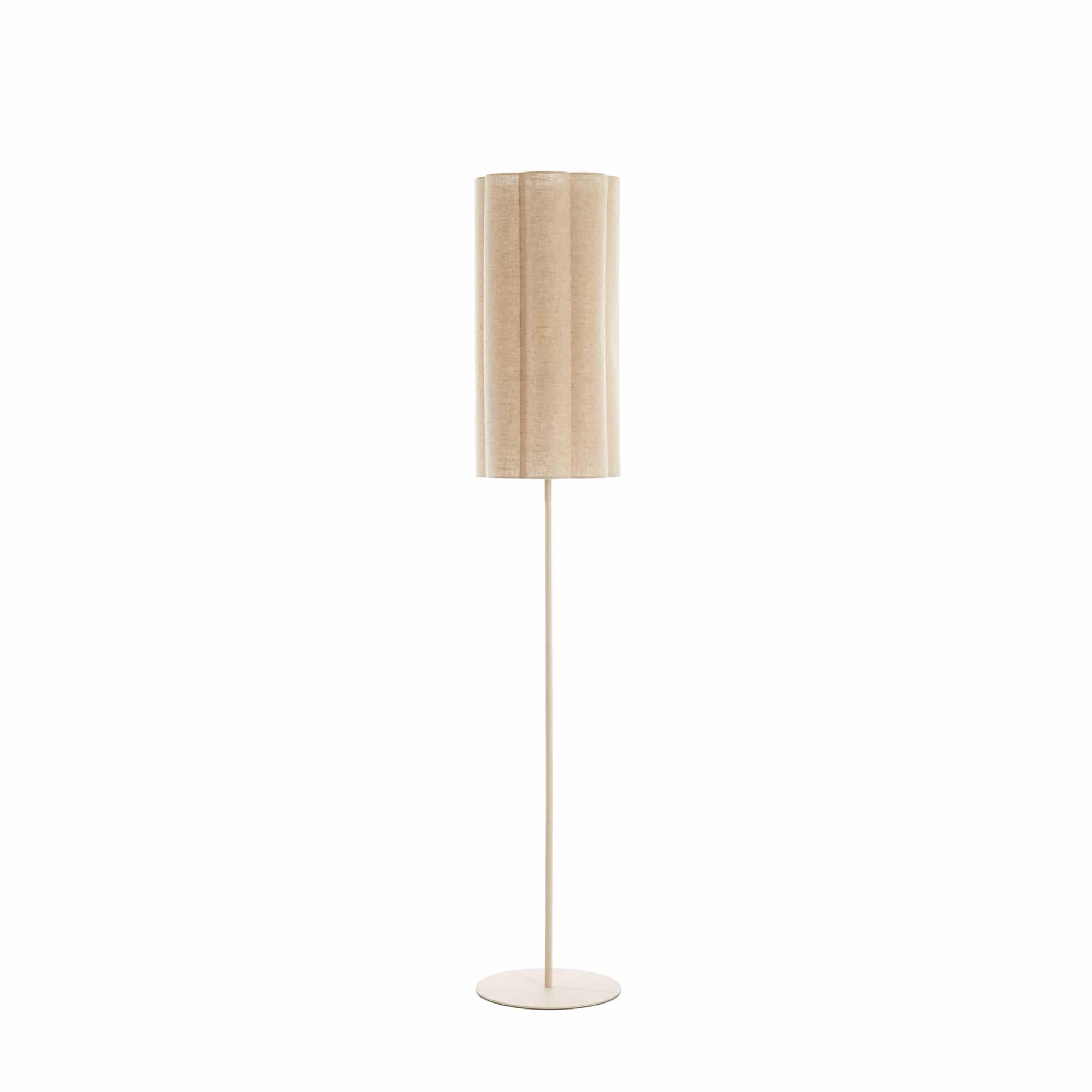 STEHLEUCHTE FRINGE Natürlich 30/30/165 cm - Hellbraun, Metall (30/30/165cm) - Walldoctor