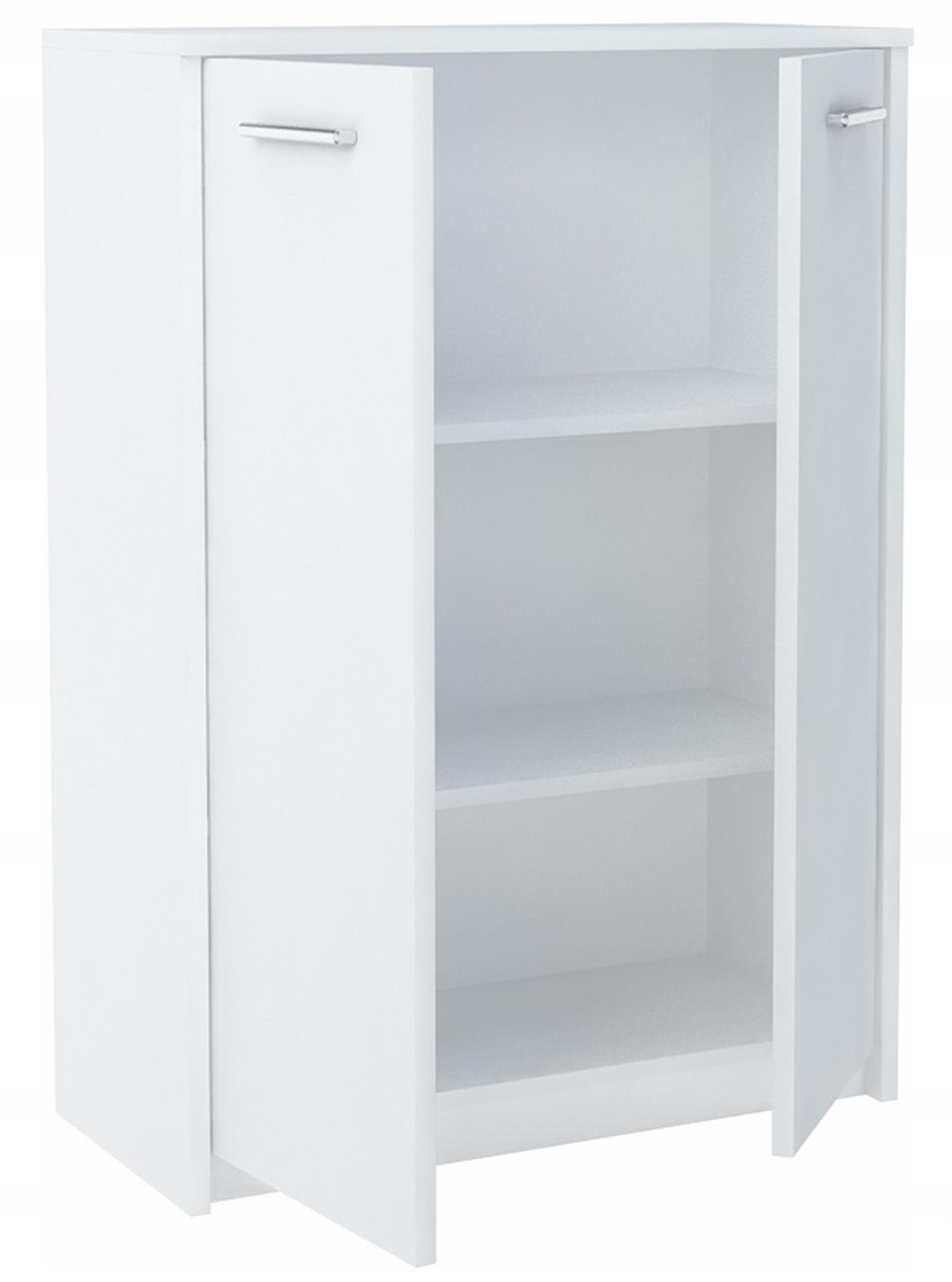 KOMMODE 2D2P Weiß 77/35/108 cm - Weiß, Holzwerkstoff (77/108/35cm) - Matkam Möbel