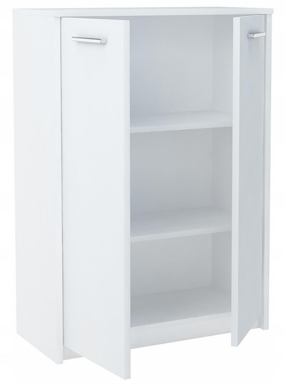 KOMMODE 2D2P Weiß 77/35/108 cm - Weiß, Holzwerkstoff (77/108/35cm) - Matkam Möbel