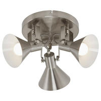 DECKENLEUCHTE Metall Chrom Silber - Silberfarben, Metall (21/21/16.7cm) - Briloner