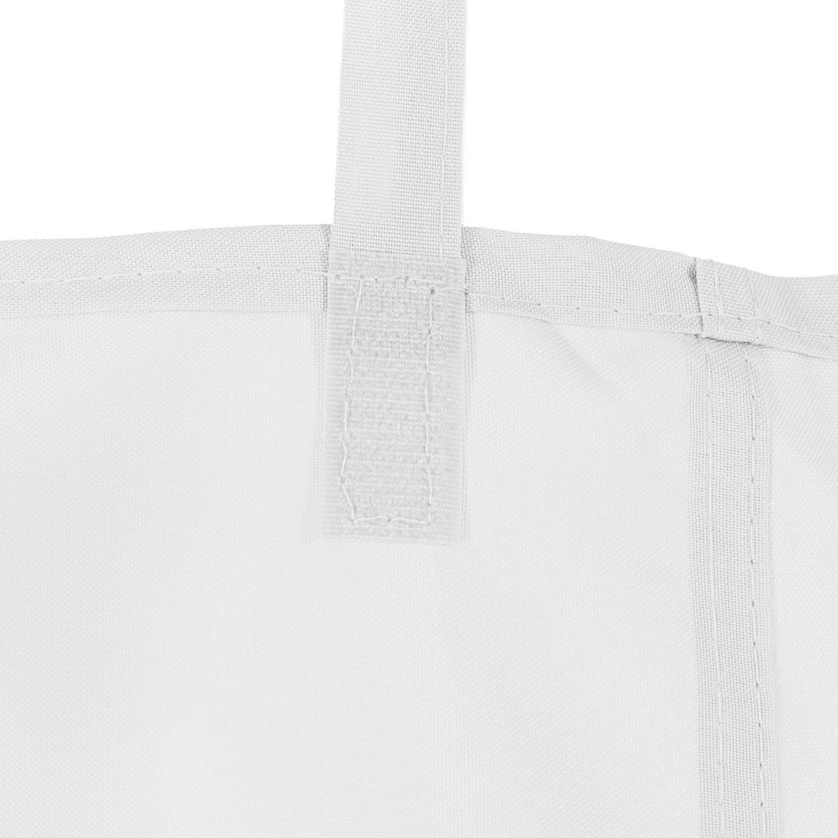 PAVILÓN s moskytierou - biela, plast (1200/200/0.1cm) - Relaxdays