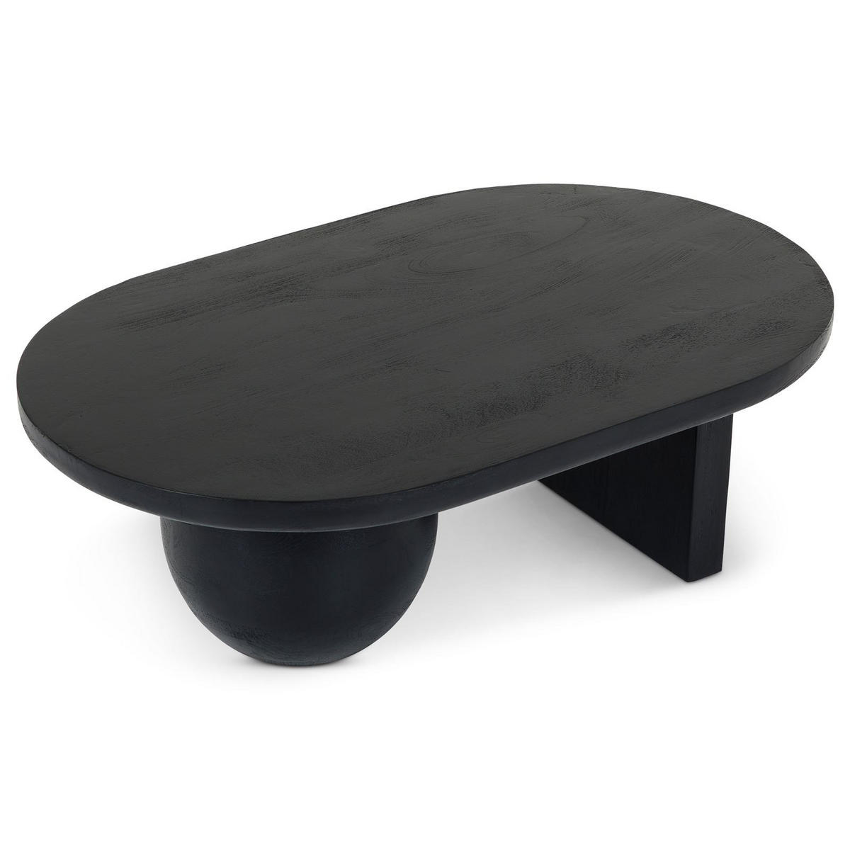 COUCHTISCH PERLA schwarz - Schwarz, Holz (70/110/37cm) - IDIMEX