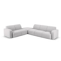 ECKSOFA links Molino aus Boucle hellgrau 6 Sitzplätze - Hellgrau, Textil (250/315cm) - Micadoni