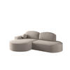ECKSOFA Girona Mit Schlaffunktion - Hellgrau, Holzwerkstoff/Textil (278/179cm) - Fun Möbel