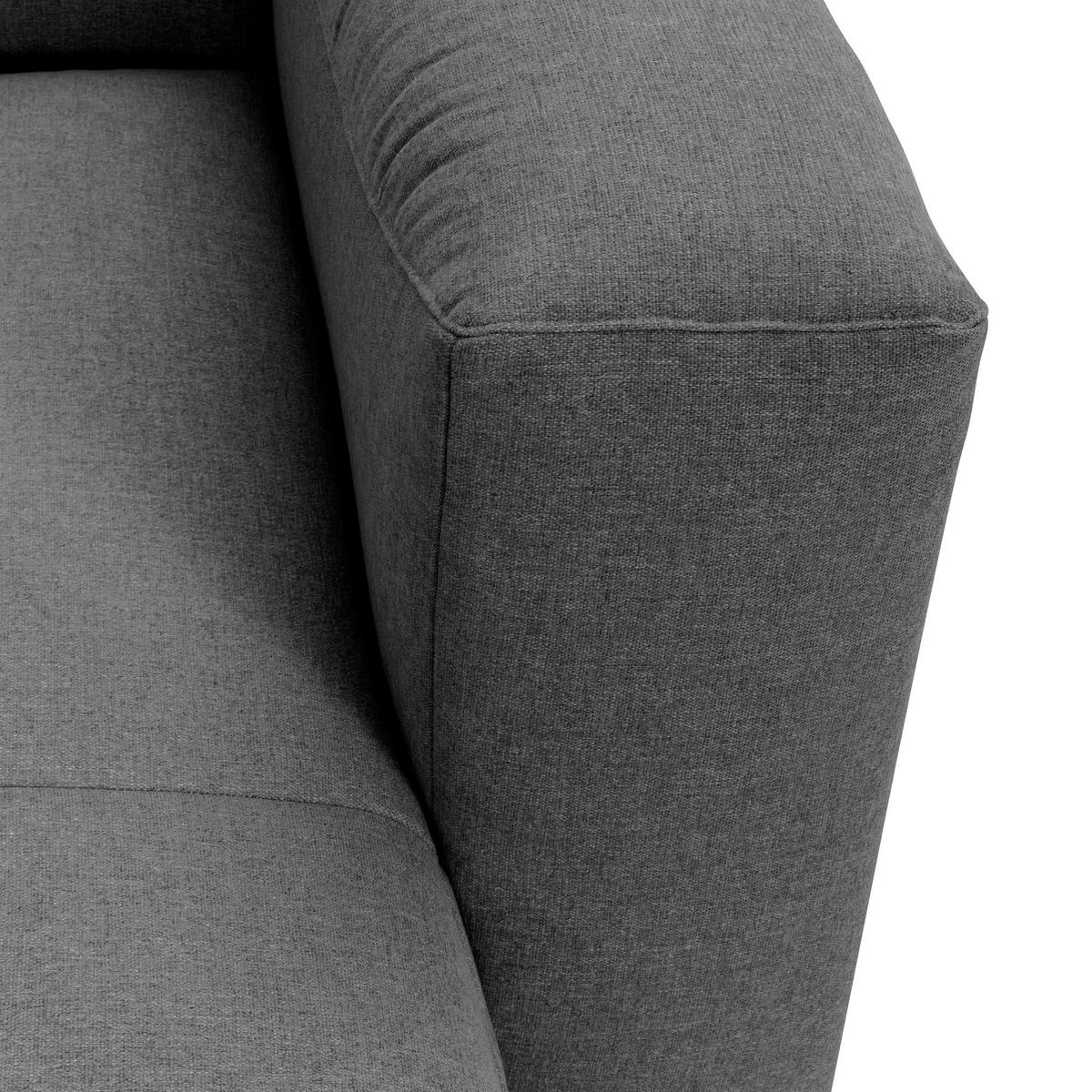 WOHNLANDSCHAFT 4 Kattrina Flachgewebe anthrazit - Anthrazit, Kunststoff (275/73/235cm) - 58aufmkessel