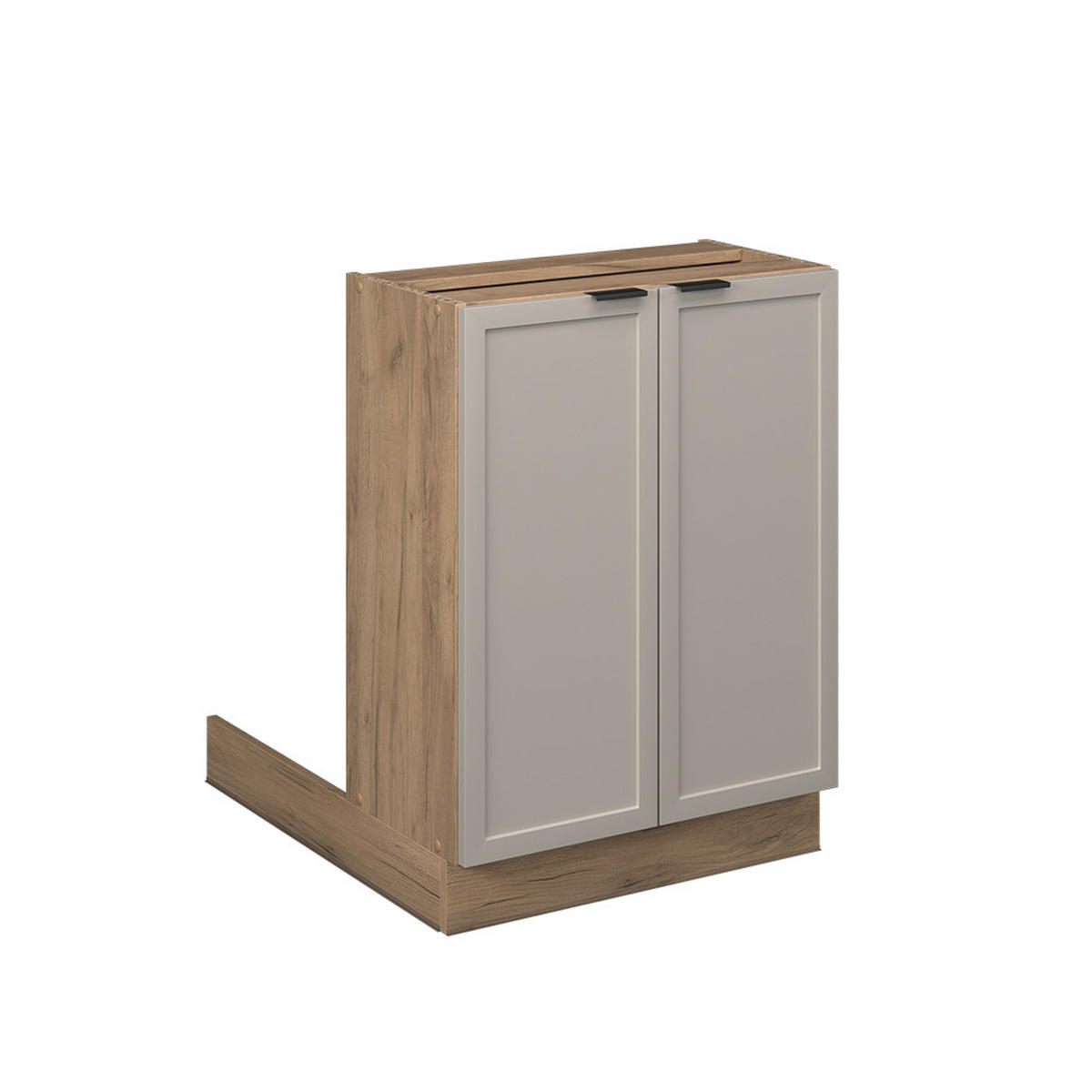 KÜCHENINSEL Fame-Line GrauBeige 60 cm ohne AP - Honigeiche/Grau, Holzwerkstoff (60/82/30cm) - Vicco