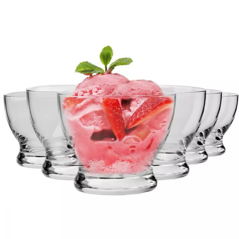 EISBECHER, 6er-Set, 290 ml - Transparent, Glas (9.6cm) - Krosno Glass