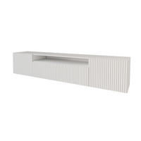 LOWBOARD NOA-2-W 200x40x41 cm - Weiß - Weiß, Holzwerkstoff (200/40/41cm) - ALTDECOR