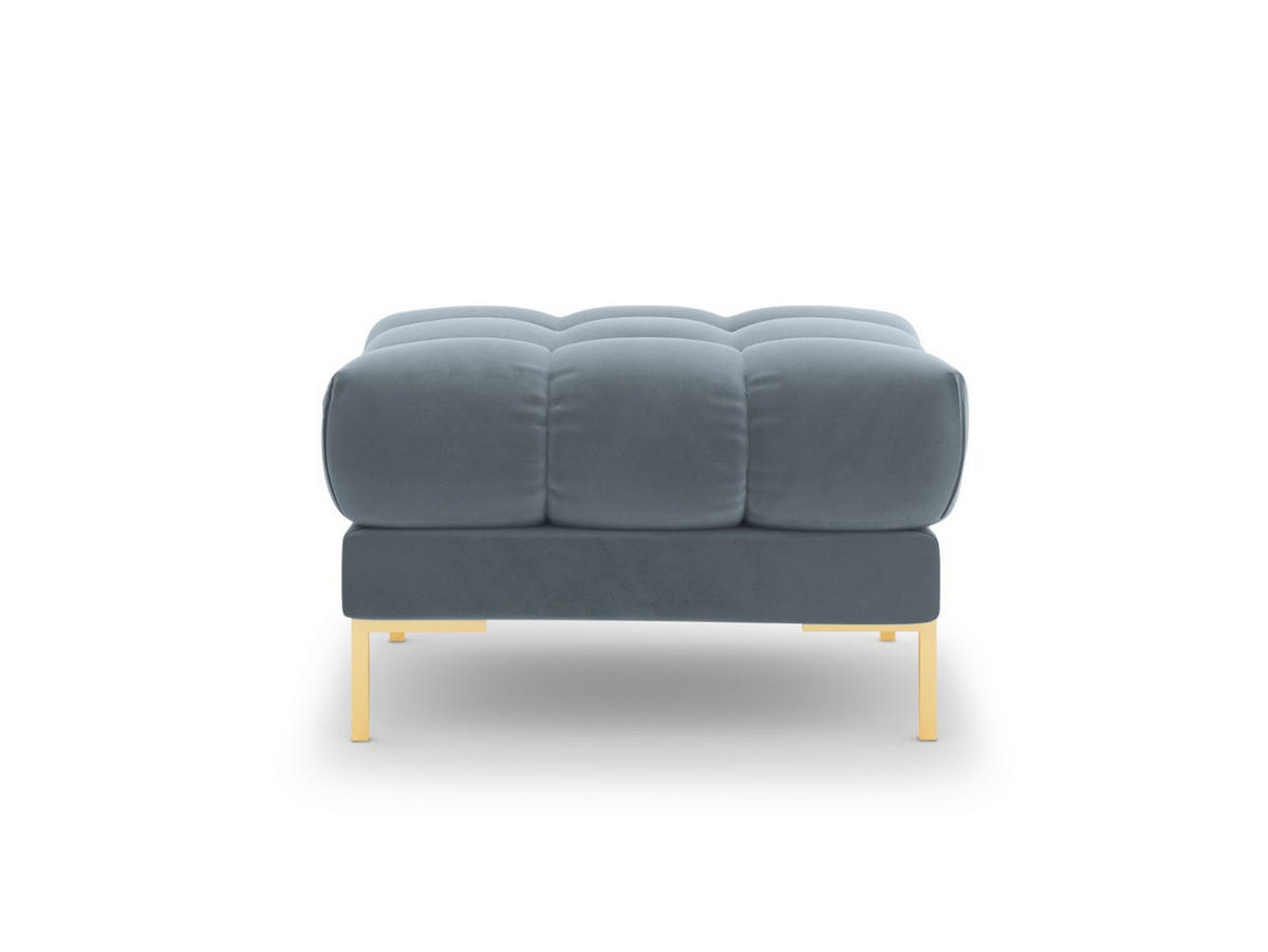 POUF Mamaia aus Samt hellblau - Hellblau, Textil (60/41/60cm) - Micadoni