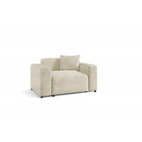 SESSEL Megan In Poso - Creme, Holzwerkstoff/Textil (145/75/98cm) - Fun Möbel