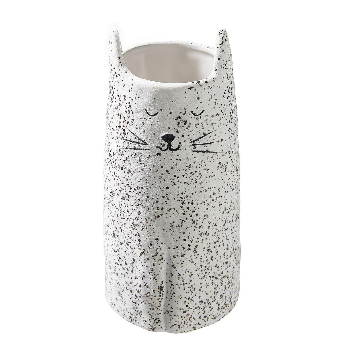 VASE Gato Katze 26 cm - Weiß, Keramik (20cm) - Butlers