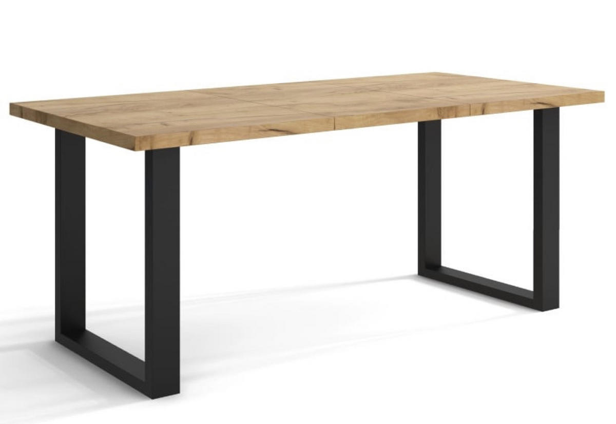 TISCH Schwarz 220 Ausziehbar - Schwarz, Holzwerkstoff (120/80/76cm) - Sepro Meble