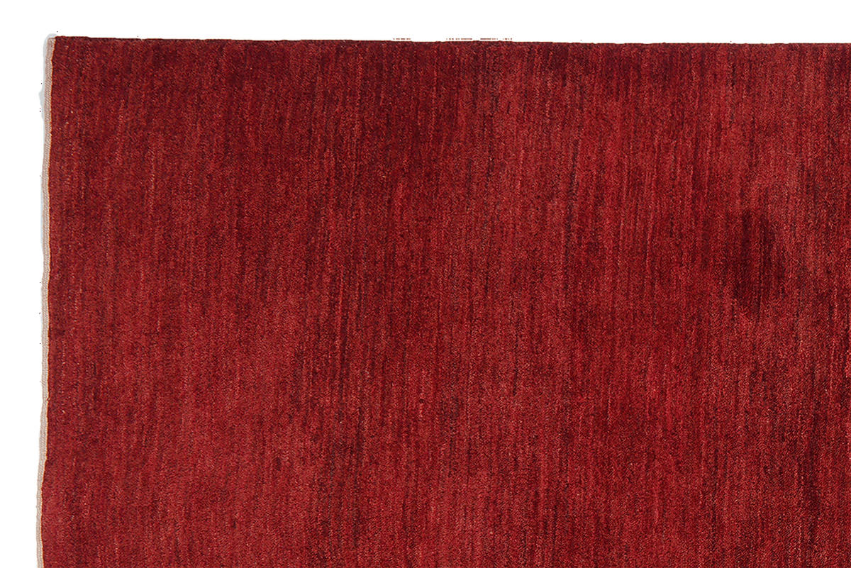 TEPPICH Rizbaf Rot 208/150 cm Schurwolle - Rot, Textil (150/208cm) - Looma