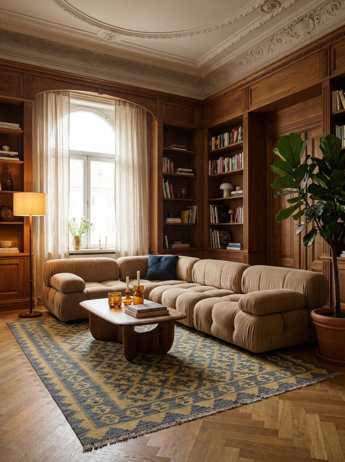 HANDWEBTEPPICH Kelim Gashgai Gelb 234/165 cm Schurwolle - Gelb, Textil (165/234cm) - Looma