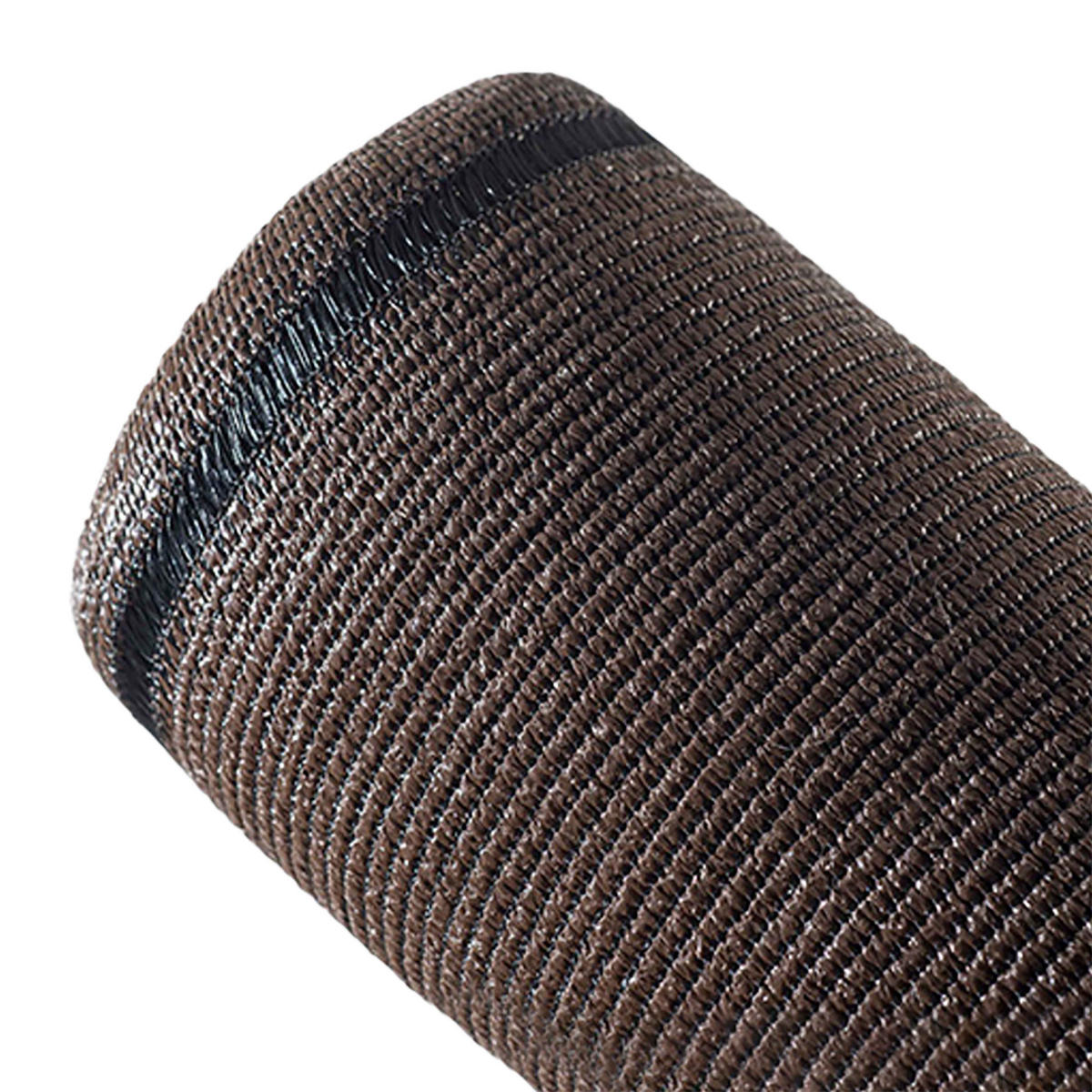 SICHTSCHUTZ 1,80x5m, Bedeckung 100 %, Braun - Braun, Textil (180/180cm) - Oviala