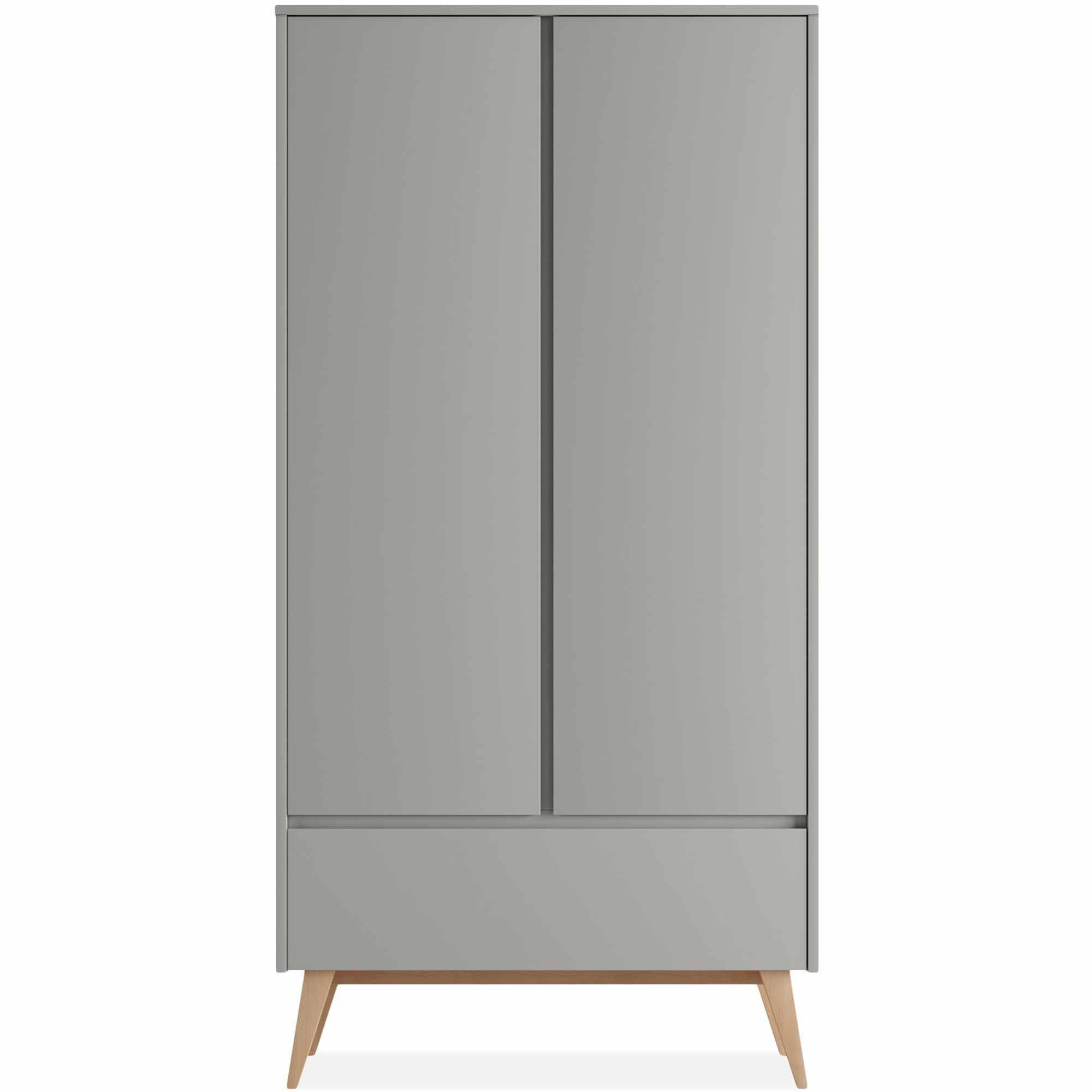 KINDERKLEIDERSCHRANK Dambi - Grau, Holz (100/200/53cm) - KONSIMO®
