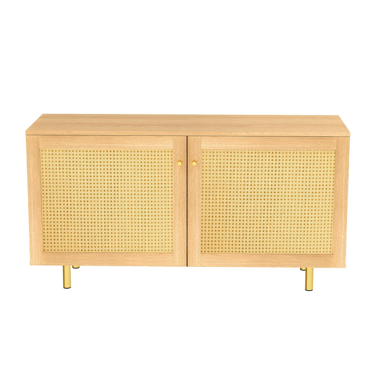 SIDEBOARD 120/40,5/75 cm mit Schubladen, Türen und verstellbaren Einlegeböden, großzügiger Stauraum, Weiß - Weiß, Holzwerkstoff (120/75/40.5cm) - Redom