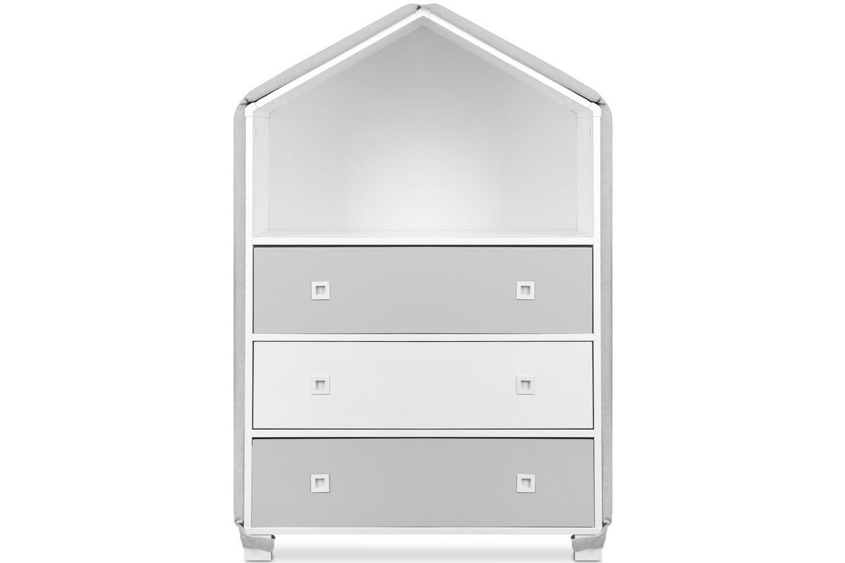 BEZUG-FÜR-KINDERKOMMODE MIRUM Abdeckung, Grau - Grau, Textil (126/3/80cm) - KONSIMO®