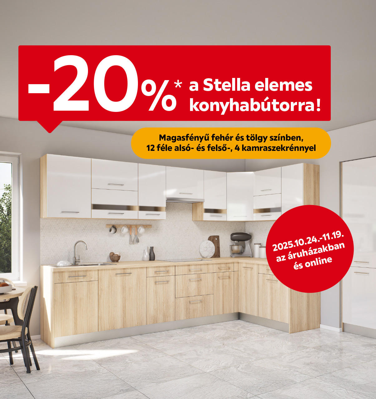 -20% Stella elemes konyhabútorra