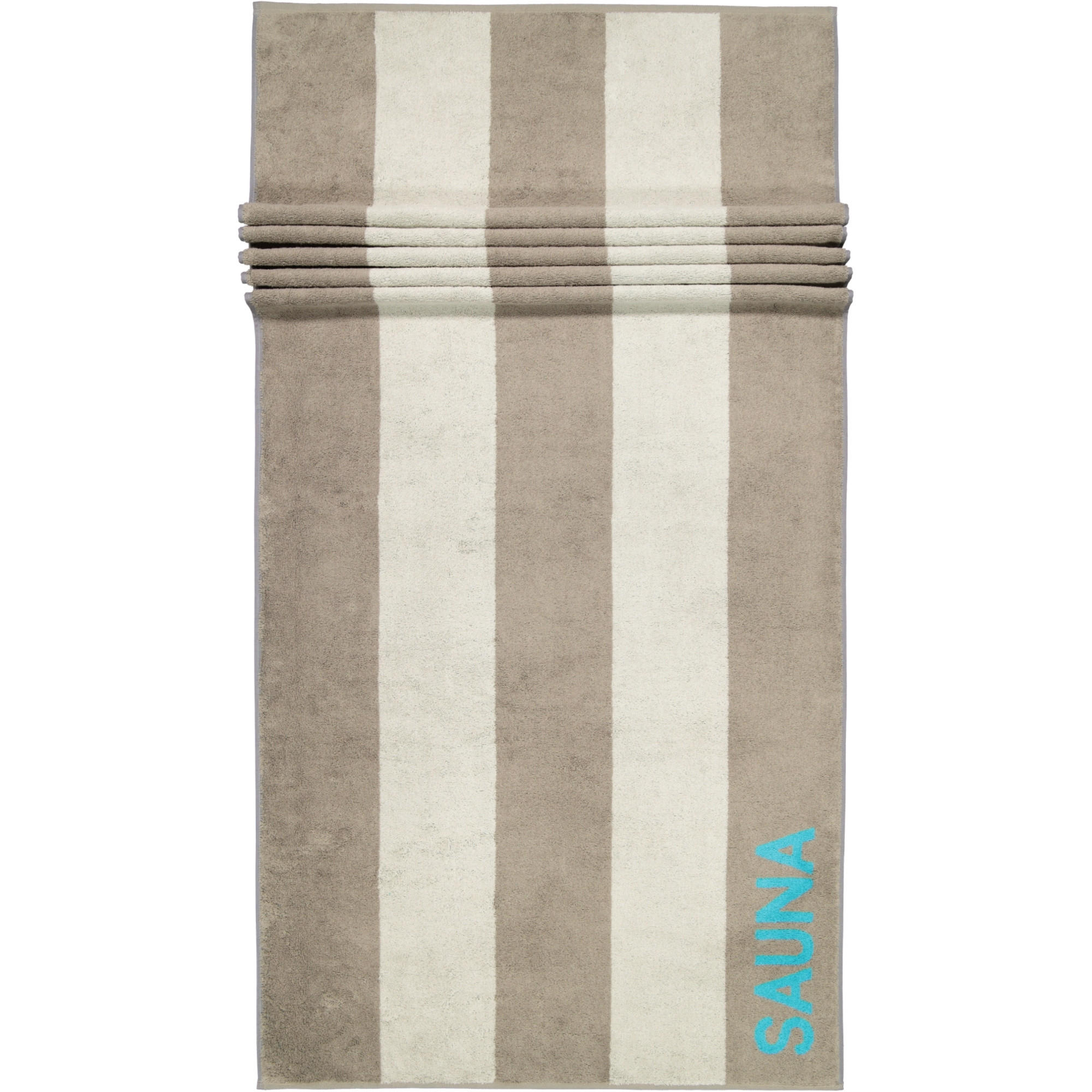 SAUNATUCH SAUNATUCH 599 GRAPHIT-GRAU - 34 - Grau, Textil (80/200cm) - Cawö