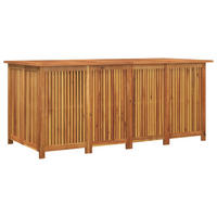 GARTENBOX 175x80x75 cm Massivholz Akazie - Braun, Holz (175/75/80cm) - furnicato