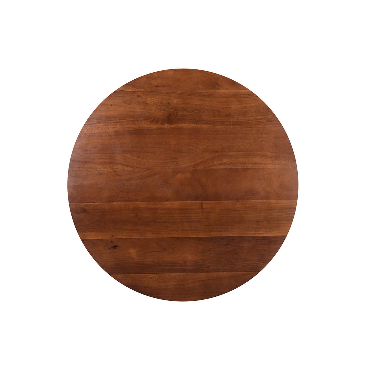 TISCH Massivholz rund L115 cm BANDOL - Naturfarben, Holz (115/115/76cm) - Miliboo