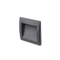 AUSSENLEUCHTE GORDIQ M Anthrazitgrau 3 W IP65 - Grau, Metall (14/14/12cm) - Rendl