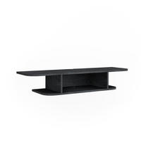 TV-SCHRANK Lorio Schwarz Beton 105 x 18.2 cm offene Fächer - Schwarz, Holzwerkstoff (105/18.2/30cm) - Vicco