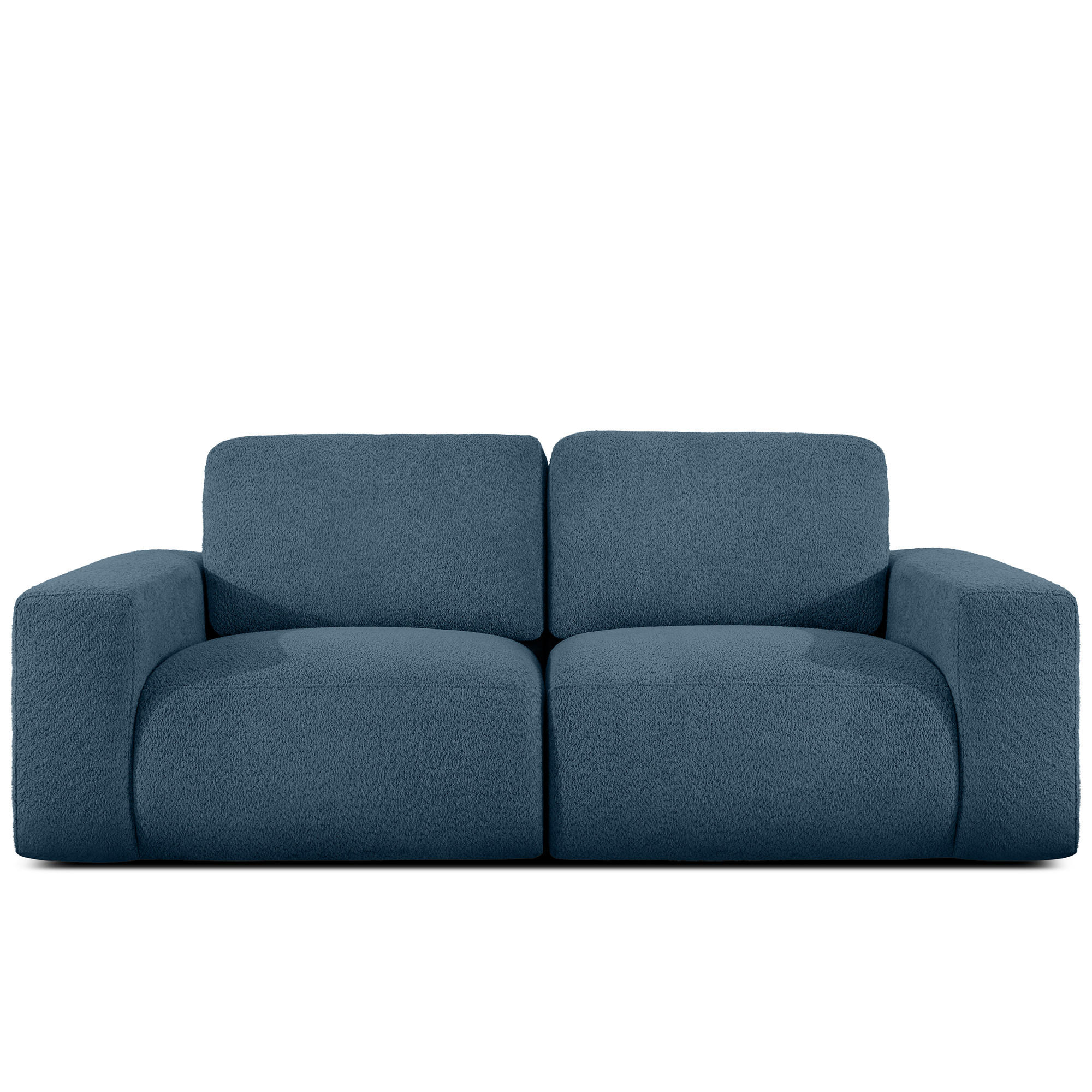 2-SITZER SOFA ZUCCO, Dunkelblau - Dunkelblau, Holz/Holzwerkstoff (212/85/100cm) - KONSIMO®