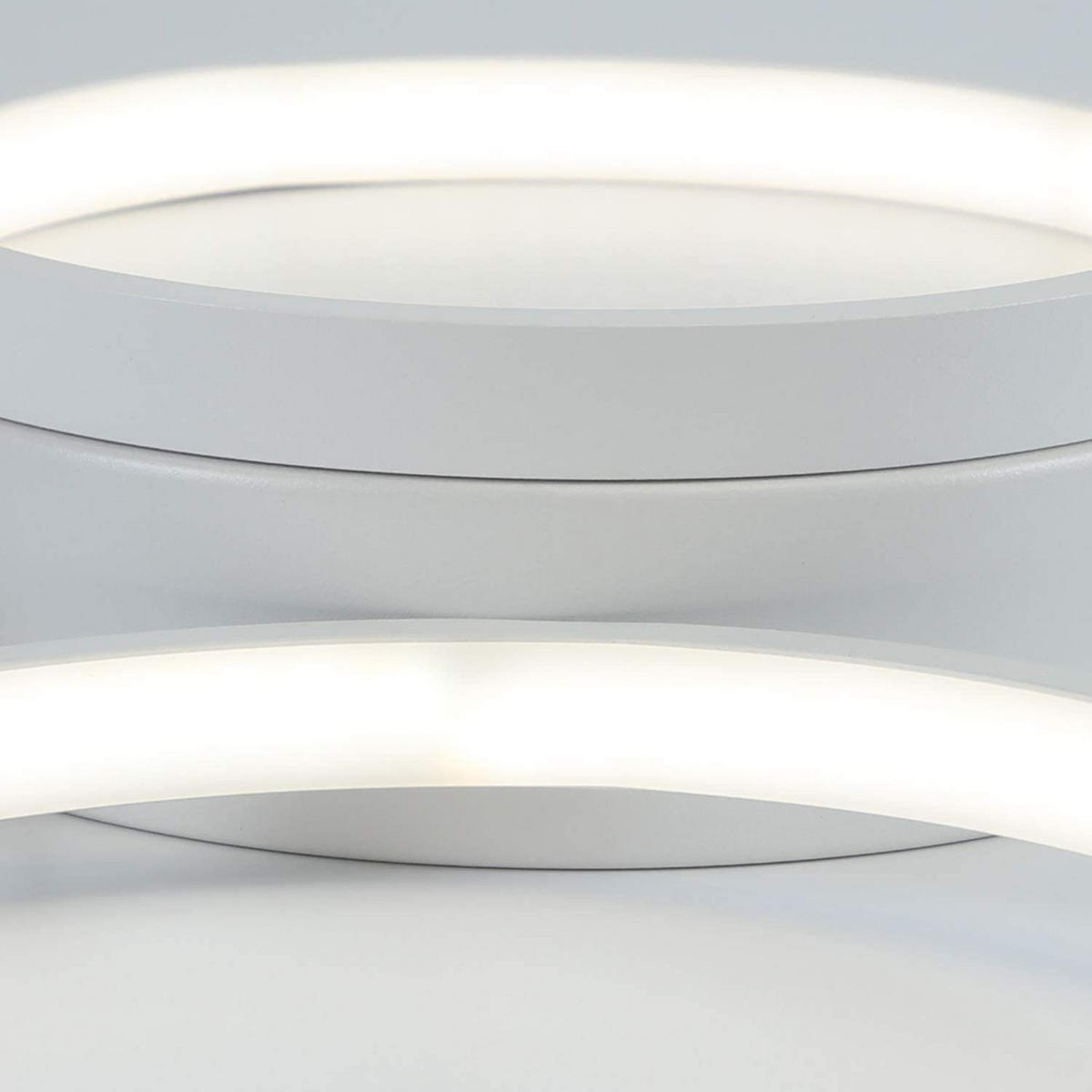 LED stropna svjetiljka Adelmo 44x36x6 cm - bijela, metal (44/36/6cm) - Nettlife