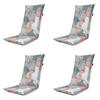 GARTENSTUHLKISSEN Grafi 123/50 cm 4er-Set - Hellgrau/Altrosa, Textil (50/7/123cm) - Madison