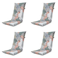 GARTENSTUHLKISSEN Grafi 123/50 cm 4er-Set - Hellgrau/Altrosa, Textil (50/7/123cm) - Madison