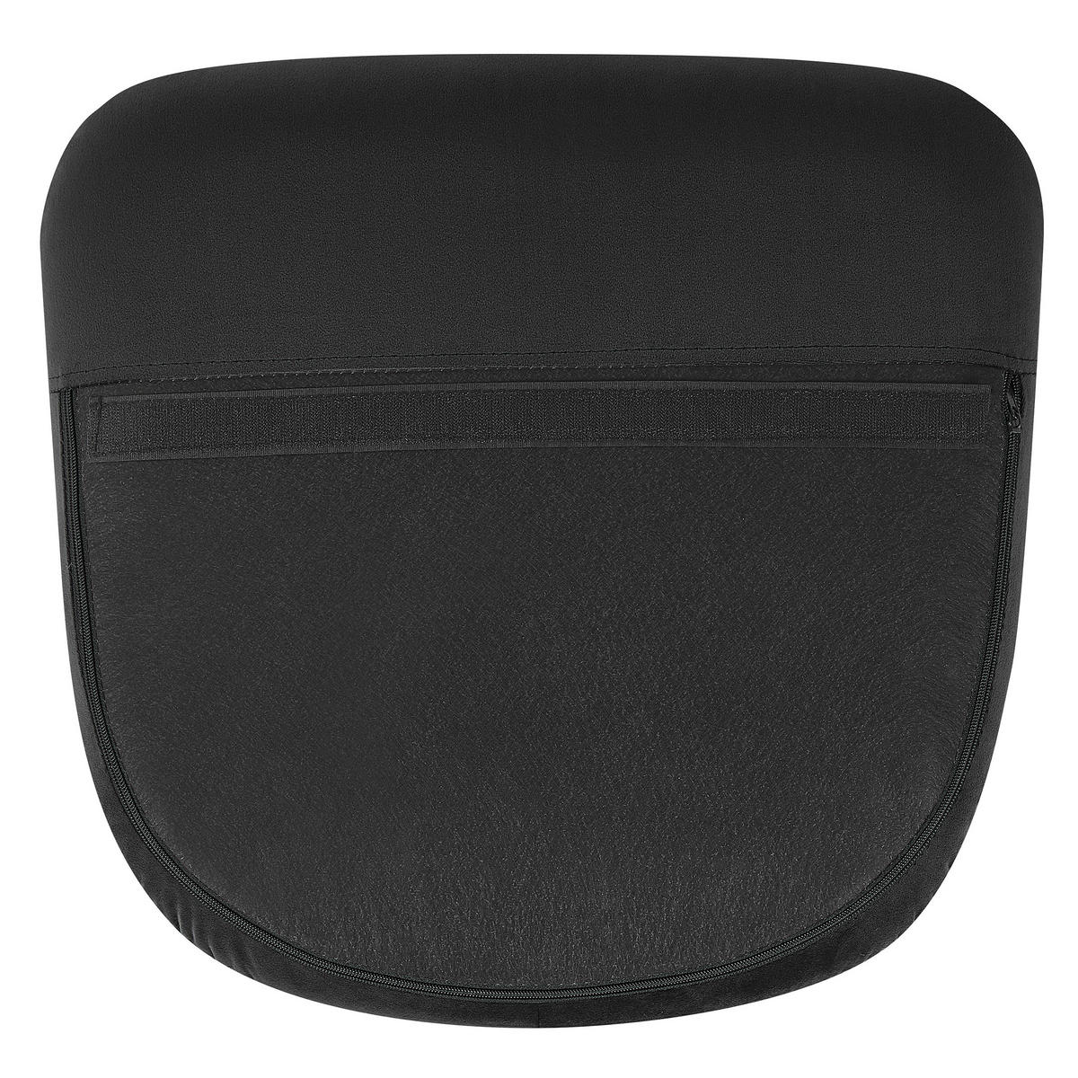 SCHAUKELSESSEL Samtstoff Schwarz Ellan - Hellbraun/Schwarz, Textil (71/97/90cm) - Beliani