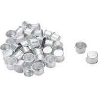 KERZENHALTER 40-teiliges Set Metall Silber - Silberfarben, Metall (0.2/0.2/0.3cm)