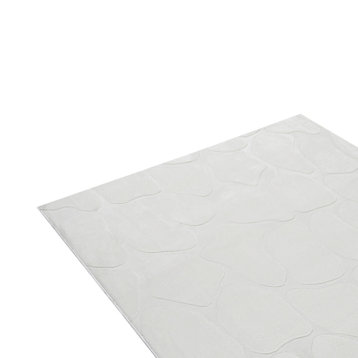 KOBEREC Krémově bílý 160/230 cm Kawi - bílá/krémová, textil (160/230cm) - Beliani