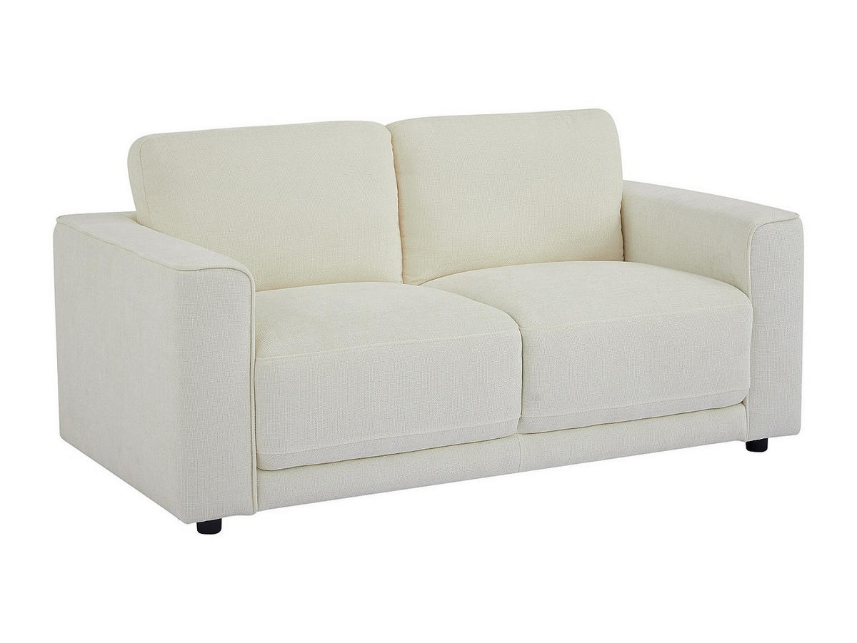 SOFA - 2 Personen - stoff - gebrochenes weiß Netuso - Weiß, Textil (166/82/89cm) - Vente-Unique