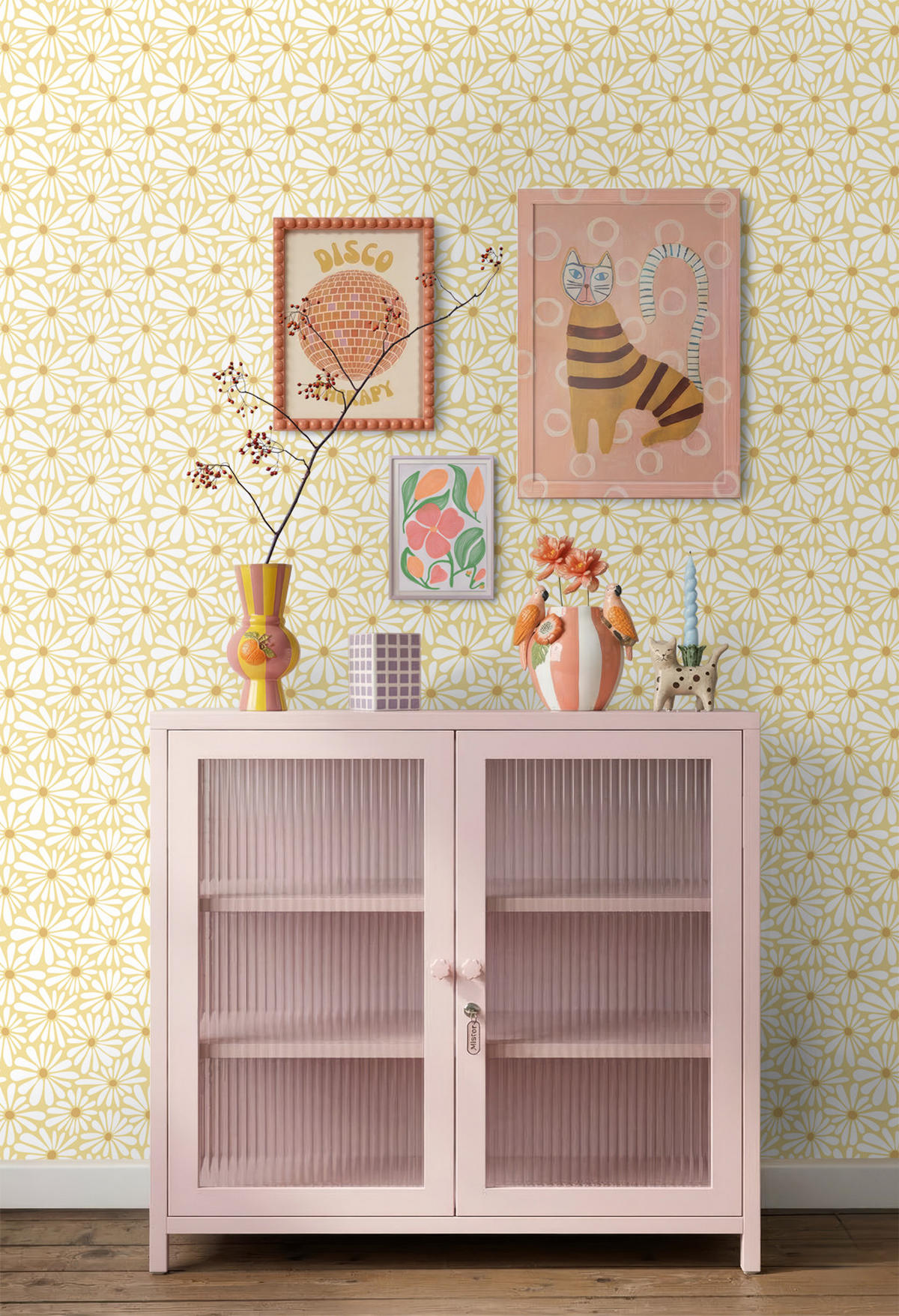 TAPETE Gänseblümchen 50 x 900 cm - Gelb, Papier (50/0.1cm) - ESTAhome
