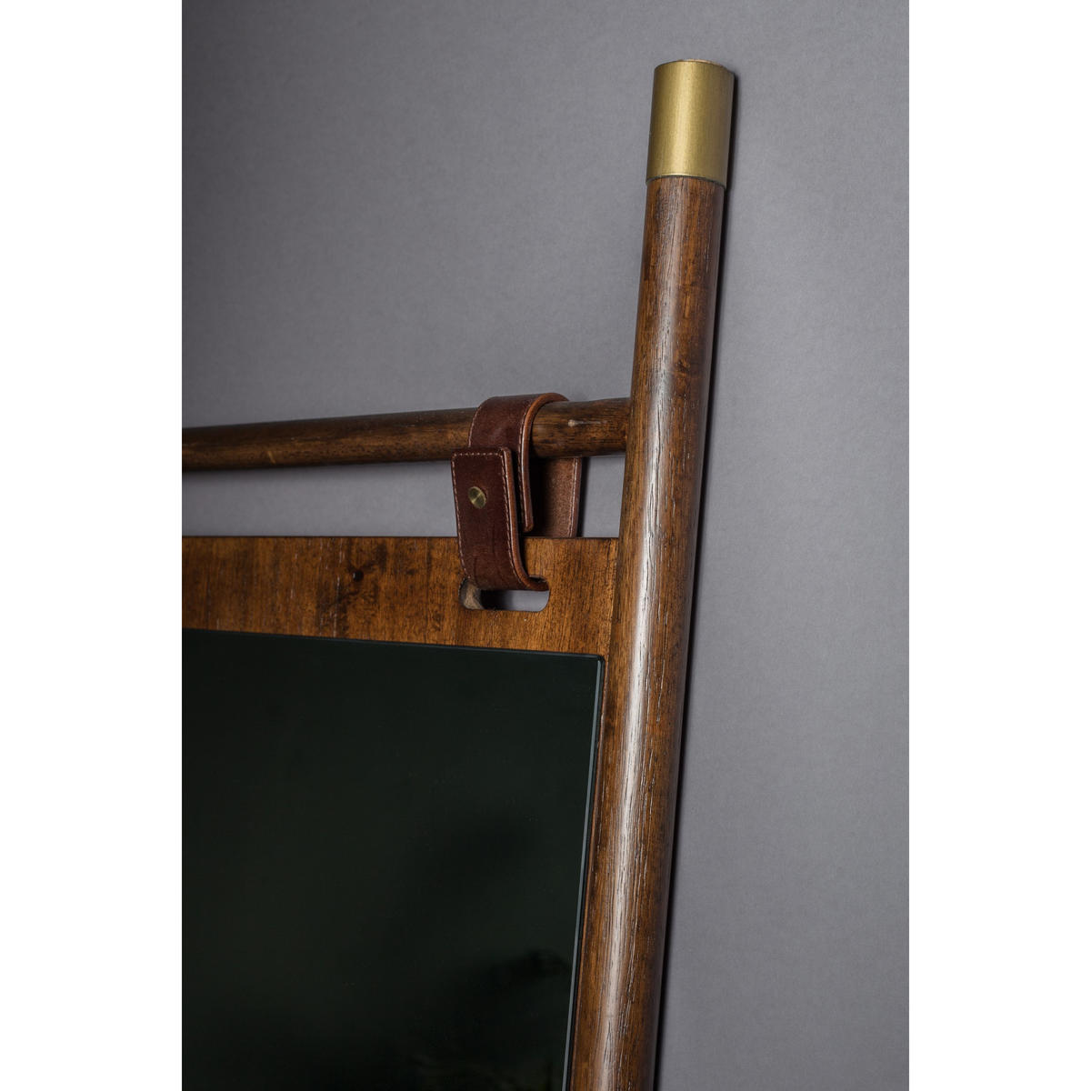 STANDSPIEGEL Riva Rechteckig 180x59,5 cm - Goldfarben, Holz (59.5/130/3.5cm) - Dutchbone