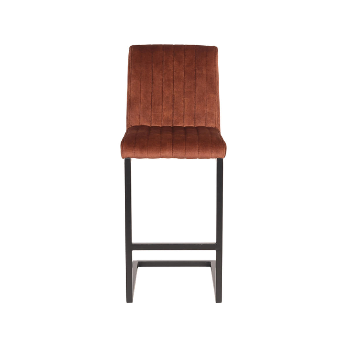 BARHOCKER Milo Braun 53/41/100 cm 2er-Set - Cognac, Textil (41/100/53cm) - LABEL51