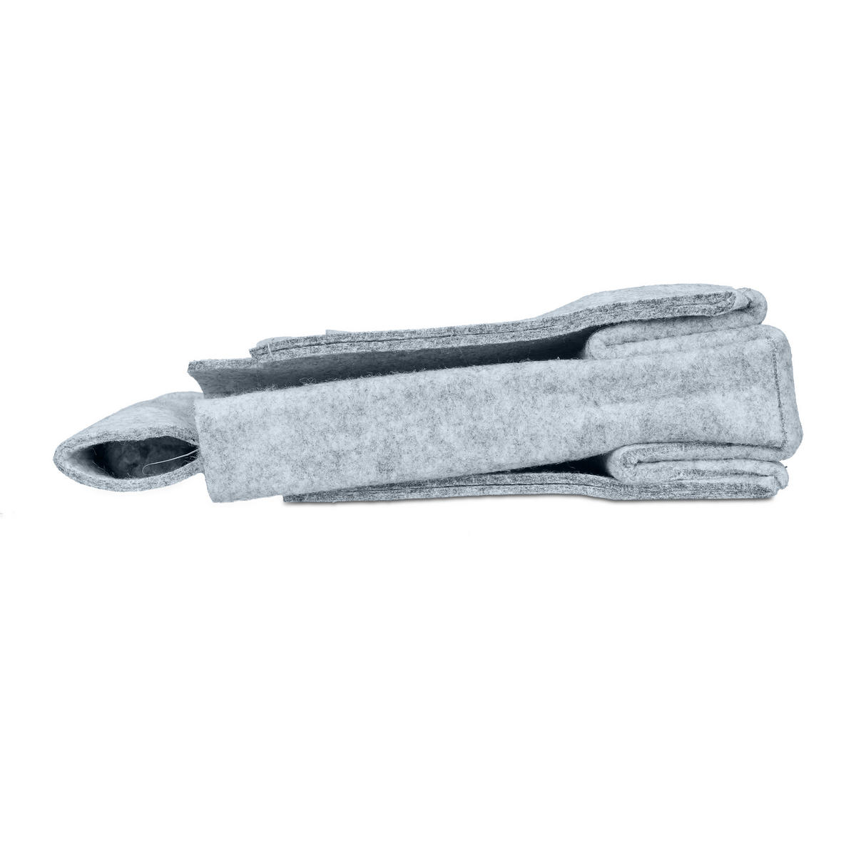 ZEITUNGSKORB - Grau, Textil (32/24/28cm) - Relaxdays