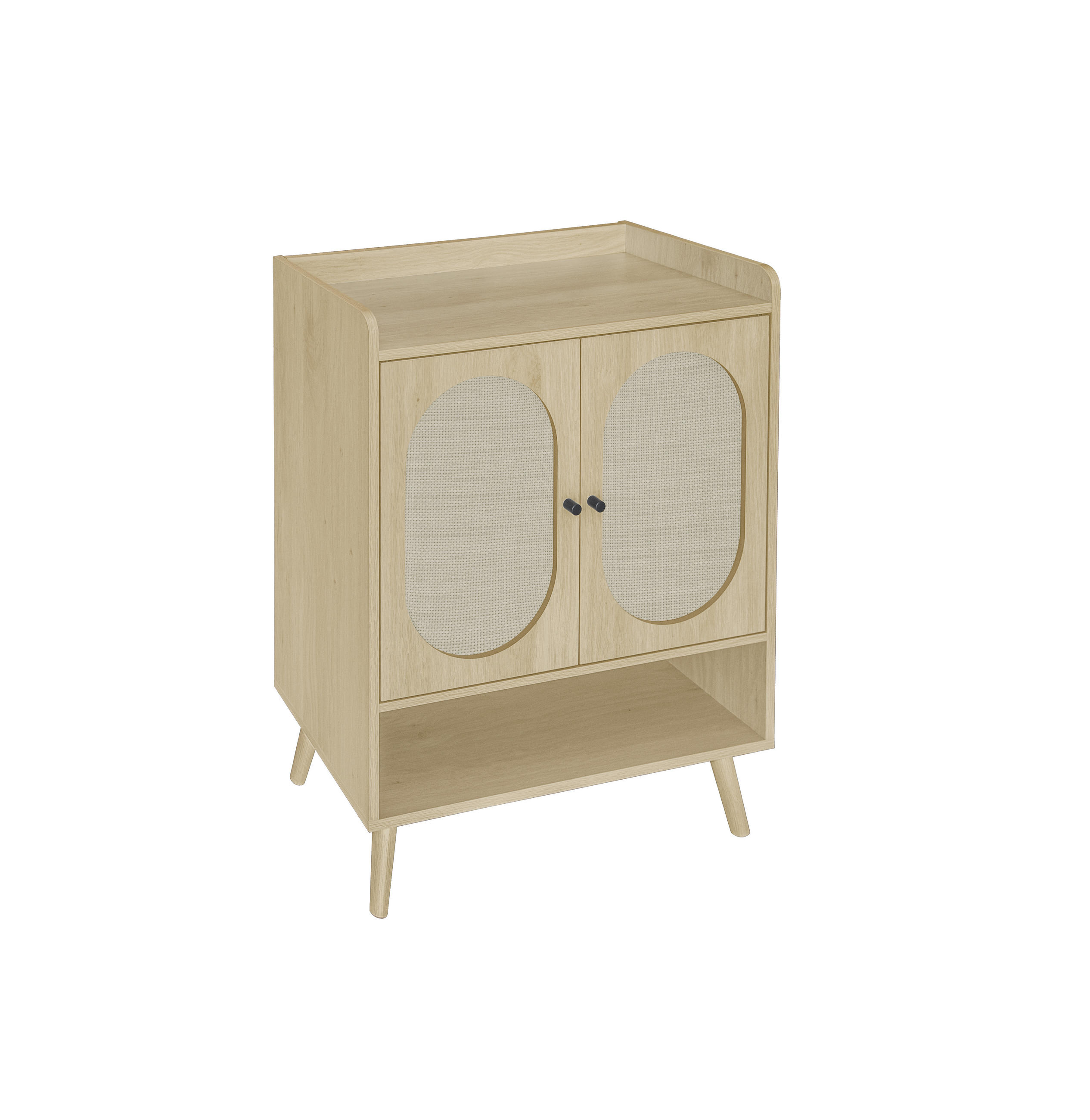 SCHUHSCHKRANK Braun 68/35/90 cm - Hellbraun, Holzwerkstoff (35/90/68cm) - Urban Meuble