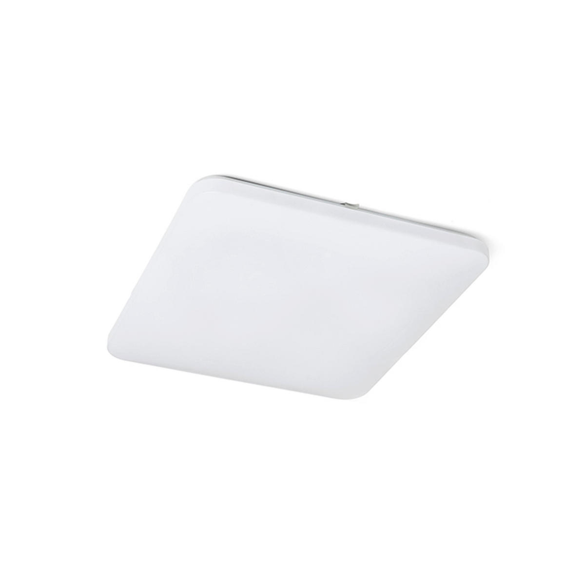 DECKENLEUCHTE SEMPRE SQ 53 Sensor- milchfarbenes Acryl 56 W - Transparent, Kunststoff (53/53/75cm) - Rendl