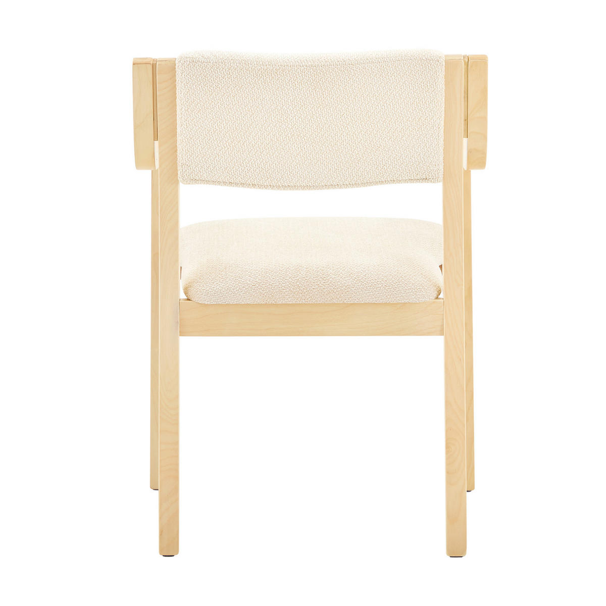 ESSZIMMERSTUHL 2er-Set mit Armlehne aus Bugholz Weiß - Weiß, Holz (45.5/77/53cm) - Meubliv