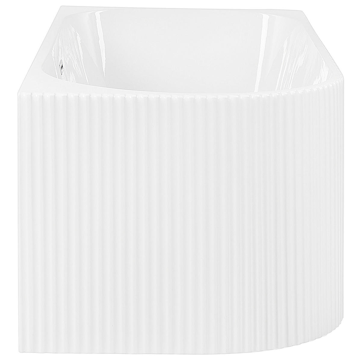 ECKBADEWANNE 80x169x59 cm weiß Gocta - Weiß, Kunststoff (80/59/169cm) - Beliani