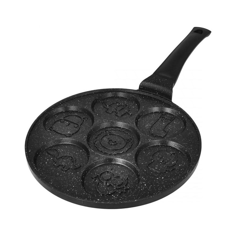 PFANNKUCHENPFANNE Schwarz 26/26/1.5 cm 47761 - Schwarz, Metall (26cm) - Brunbeste
